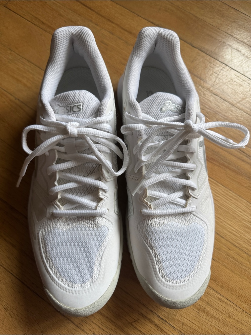 ASICS White Mesh Lace-Up Sneakers New no tags